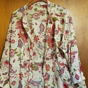 ***Light pink flowered Cato shirt